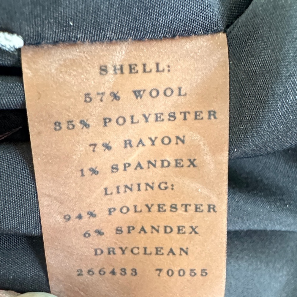 Classic Black and Silver Tweed Women's Skirt with Button Up Pleats - Picture 7 of 7